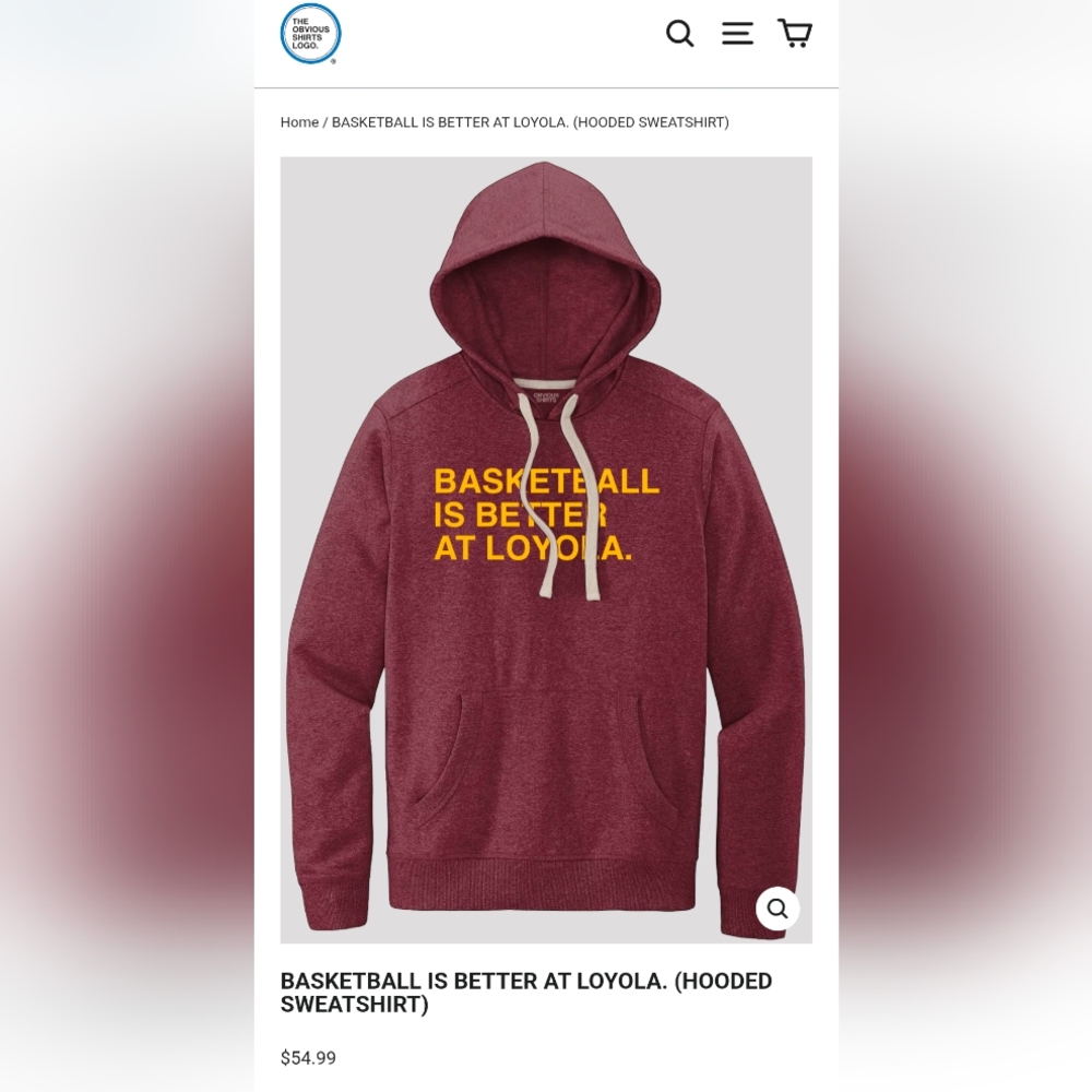 Loyola Maroon Hoodie